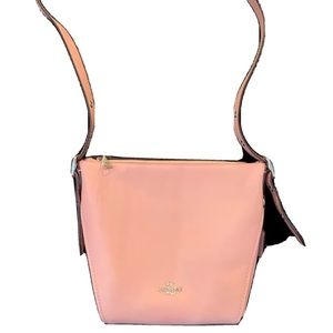 COACH Pink Leather Small Calf Leather Dufflette Shoulderbag Crossbody Bag